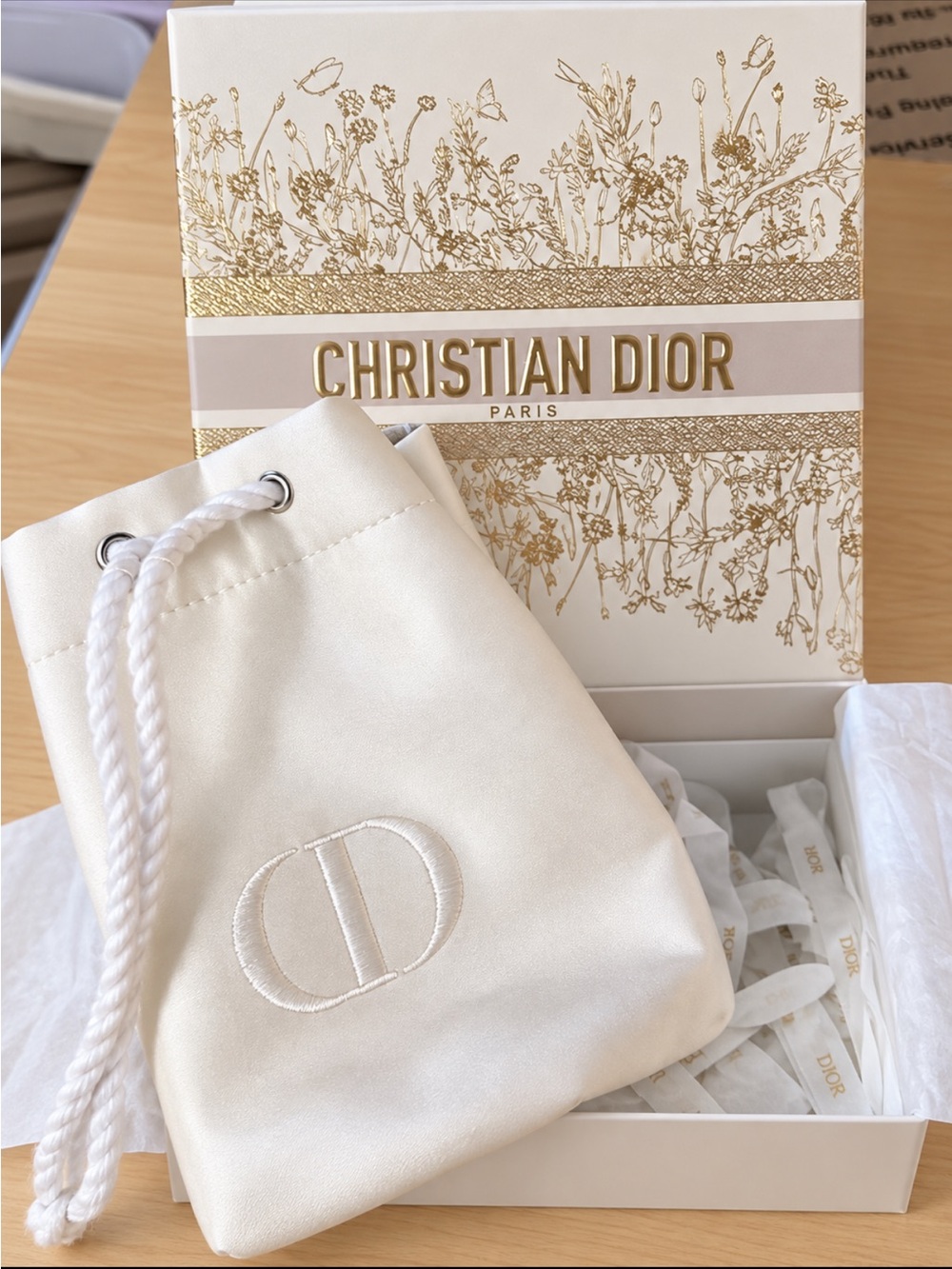 CHRISTIAN DIOR TROUSSE POUCH LIMITED EDITION BOX MAKEUP BAG NEW IN BOX